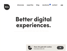 Tablet Screenshot of duo.be